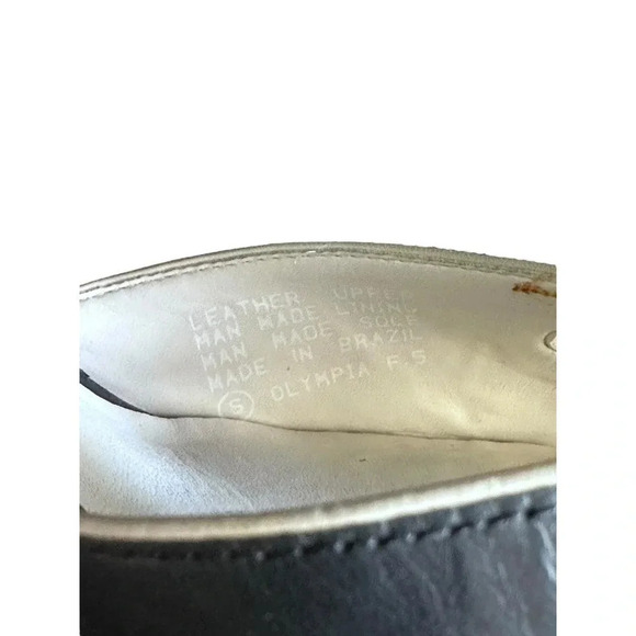 Gianni Bini Women's Dark Navy & Black Slip On Leather Heels Size 9M - Picture 8 of 9